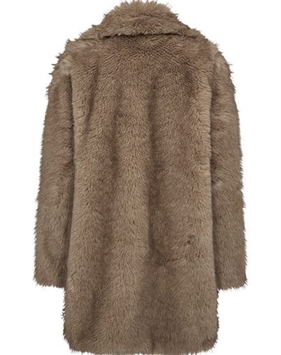 Depeche - Celine DE Long Fur Jakke - Sand